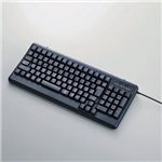 エレコム USB&PS/2対応フルキーボード TK-UP01MABK