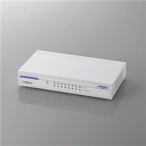 ロジテック ギガビットイーサ対応 スイッチングハブ LAN-GSW08P_M