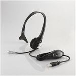 エレコム USBヘッドセット(片耳オーバーヘッド) HS-HP05UBK