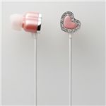 エレコム カナルタイプヘッドホン/イヤドロップス5/Heart/プリティータイプ/Vivid pink EHP-AIN110PND