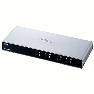 サンワサプライ パソコン自動切替器（4:1） SW-KVM4LP