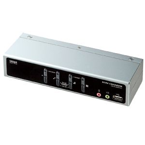 サンワサプライ USB・PS/2コンソール両対応パソコン自動切替器（4：1） SW-KVM4HVC