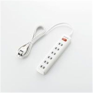 ELECOM（エレコム） 一括スイッチ付　省エネタップ T-E01-2620WH 2P式6個口2.0ｍ
