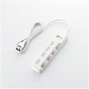 ELECOM（エレコム） ほこり防止シャッター付　省エネタップ T-E04-2420WH 2P式4個口2.0m