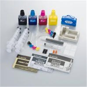 ELECOM（エレコム） エプソン(EPSON)用ICチップ用リセッター付詰め替えインクキット THE-46KITN
