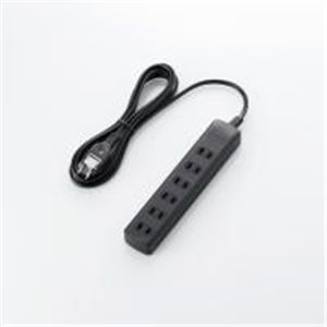 ELECOM（エレコム） 雷ガードタップ T-K01-2625BK 2P式6個口2.5m