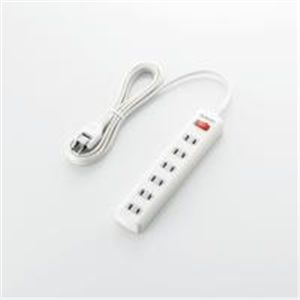ELECOM（エレコム） 一括スイッチ付　雷ガードタップ T-K02-2625WH 2P式6個口2.5m