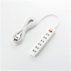 ELECOM（エレコム） 一括スイッチ付　雷ガードタップ T-K02-2650WH 2P式6個口5.0m