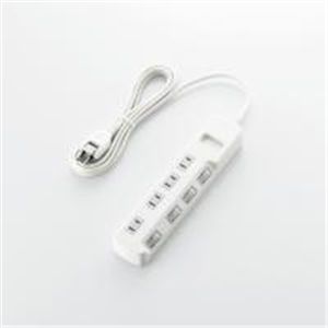 ELECOM（エレコム） 個別スイッチ付　雷ガードタップ T-K03-2425WH 2P式4個口2.5m