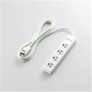 ELECOM（エレコム） 3ピンプラグ対応タップ T-T01-3425WH 4個口・ケーブル長2.5m