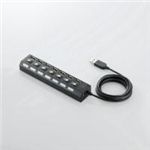 ELECOM（エレコム） 個別スイッチ付7ポートUSBハブ U2H-TZS720SBK