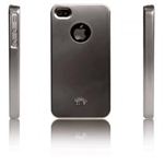 icover HIGH GLOSSYシリーズ iPhone4用ケース ダークシルバー AS-IP4HG-DS