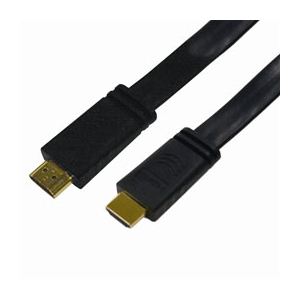 ミヨシ HDMIケーブル フラットタイプ 1m 黒 HDM-HEHF10/BK HDM-HEHF10 BK画像１