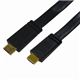 ミヨシ HDMIケーブル フラットタイプ 1m 黒 HDM-HEHF10/BK HDM-HEHF10 BK画像最小1