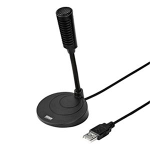 サンワサプライ USBマイクロホン（ブラック） MM-MCUSB21BK