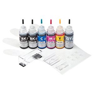 サンワサプライ 詰め替えインクBCI-325PGBK・326BK・C・M・Y・GY用 INK-C326S30S6