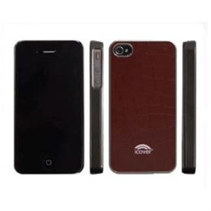 icover iPhone4／4S用ケース COMBI CROCODILE Dark silver + Brown AS-IP4CCR-DBW