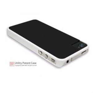 icover iPhone4／4S用ケース DUES ホワイト・ブラック AS-IP4SDU-WHBK