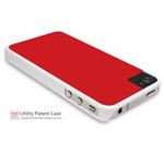 icover iPhone4／4S用ケース DUES ホワイト・レッド AS-IP4SDU-WHRD