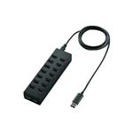 ELECOM（エレコム） 16ポートセルフパワーUSBハブ U2H-Z16SBK