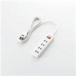 ELECOM（エレコム） 一括スイッチ付 雷ガードタップ T-K02-2425WH