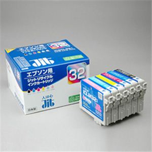 サンワサプライ IC6CL32タイプ再生インクカートリッジ6色セット JIT-E326P