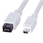 サンワサプライ IEEE1394bケーブル（ホワイト・1m） KE-B941W