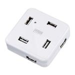 サンワサプライ USB2.0ハブ（ホワイト） USB-HUB250W