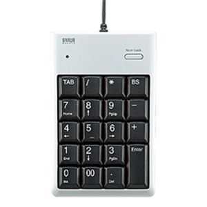サンワサプライ USB2.0ハブ付テンキー NT-16UH2PK