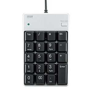 サンワサプライ USB2.0ハブ付テンキー NT-17UH2PK
