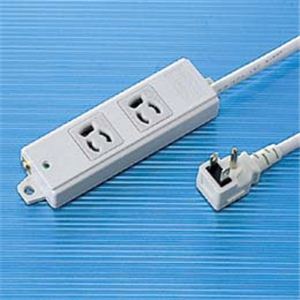サンワサプライ 工事物件タップ（2個口・5m） TAP-K2L-5
