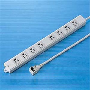 サンワサプライ 工事物件タップ（8個口・1m） TAP-K8L-1