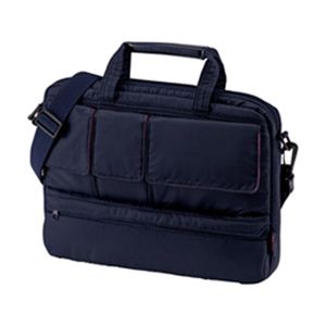 サンワサプライ 超軽量PCケース（12.1型ワイド、ネイビー） BAG-F6NV