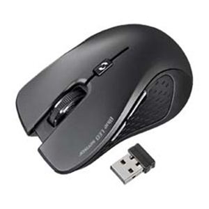 サンワサプライ 超小型レシーバーワイヤレスブルーLEDマウスブラック MA-NANOH9BK