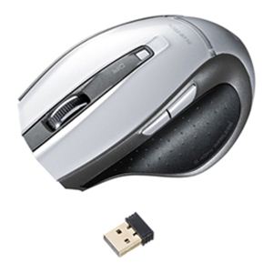 サンワサプライ 超小型レシーバーワイヤレスブルーテックマウス（シルバー） MA-NANOH11S
