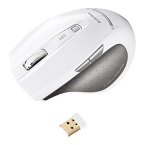 サンワサプライ 超小型レシーバーワイヤレスブルーテックマウス（ホワイト） MA-NANOH11W