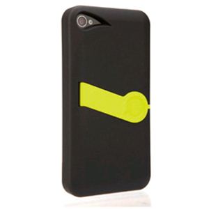 icover eazel シリーズ スタンド付 iPhone4S／iPhone4用ケース AS-IP4EZ-BKLG