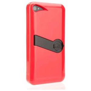icover eazel シリーズ スタンド付 iPhone4S／iPhone4用ケース AS-IP4EZ-RDBK