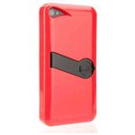icover eazel シリーズ スタンド付 iPhone4S／iPhone4用ケース AS-IP4EZ-RDBK