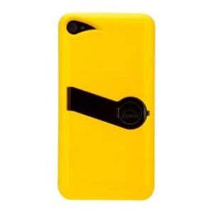 icover eazel シリーズ スタンド付 iPhone4S／iPhone4用ケース AS-IP4EZ-YEBK