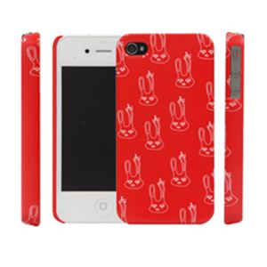 icover Royal family シリーズ Lapin レッド iPhone4S／iPhone4用ケース AS-IP4RY-LPRD