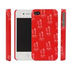 icover Royal family シリーズ Lapin レッド iPhone4S／iPhone4用ケース AS-IP4RY-LPRD