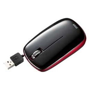サンワサプライ ケーブル巻取り収納光学式マウス MA-MA5BK