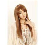 180℃耐熱ファイバーウィッグ ライトブラウンカラーストレート ライトブラウン DL1577-12
