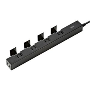 サンワサプライ 便利タップACアダプタ対応（5個口、2m、ブラック） TAP-B41BK