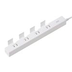 サンワサプライ 便利タップACアダプタ対応（5個口、2m、ホワイト） TAP-B41W