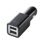 サンワサプライ USBカーチャージャー（スマートフォン用） CAR-CHR65UBK