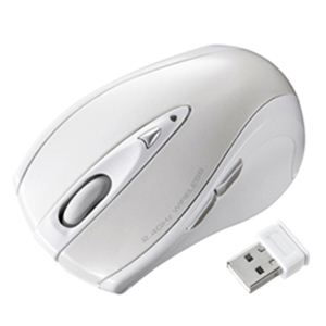 サンワサプライ 超小型レシーバーワイヤレスレーザーマウス（ホワイト） MA-NANOLS12W