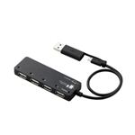 エレコム タブレットPC／スマートフォン用USBハブ U2HS-MB02-4SBK