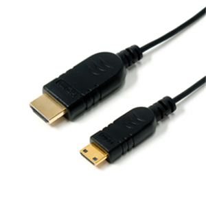 ミヨシ HDMIケーブル ウルトラスリムケ-ブル2m HDMI-HDMIミニ HDM-HEUC20／BK